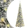 vidaXL &Aacute;rvore de Natal artificial pop-up c/ 200 luzes LED e neve 210cm