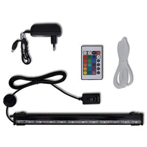 vidaXL L&acirc;mpada submers&iacute;vel bolhas para aqu&aacute;rio RGB 32 cm
