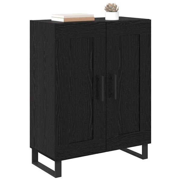vidaXL Buffet Carvalho Preto 69,5 x 34 x 90 cm