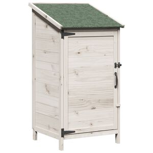 vidaXL Galp&atilde;o de Jardim com telhado Branco 59 x 56 x 113,5 cm