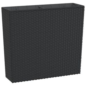 vidaXL Vaso com interior remov&iacute;vel 12 / 44 L vime PP antracite