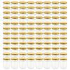 vidaXL Frascos de vidro com tampas douradas 96 pcs 230 ml