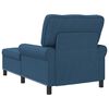 vidaXL Chaise Lounge com almofada Azul 91 x 157 x 91 cm tecido