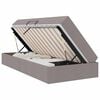 vidaXL Cama com arruma&ccedil;&atilde;o e colch&atilde;o Cinzento-acastanhado 90 x 190 cm