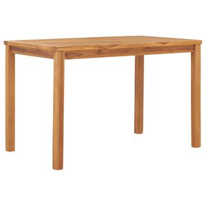 vidaXL Mesa de jantar para jardim 120x70x77 cm madeira teca maci&ccedil;a