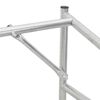 vidaXL Rack de lenha tampa chuva 200,5x100,5x110,5 cm a&ccedil;o galvanizado