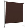vidaXL Cortina Rol&ocirc; Exterior Castanho 120 x 270 cm