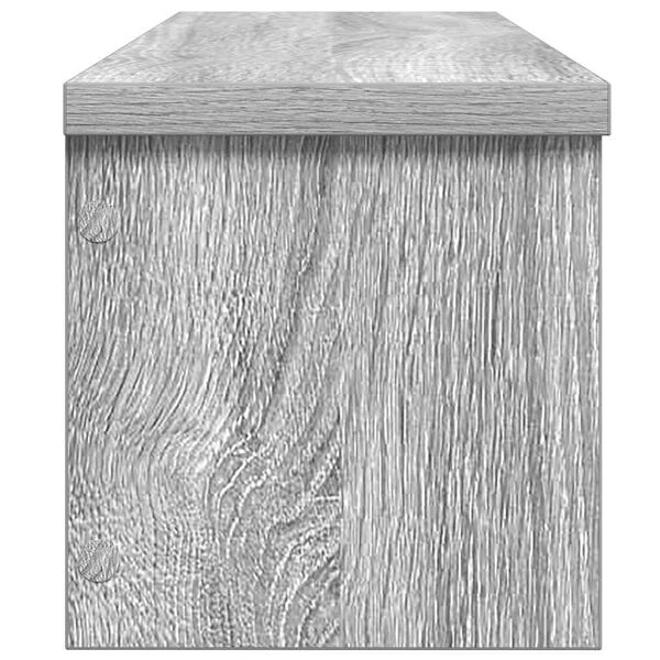 vidaXL Rack cozinha empilh&aacute;vel preto 60x15x16 cm madeira engenheirada