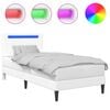 vidaXL Estrutura da Cama Branco 80 x 200 cm Couro Sint&eacute;tico