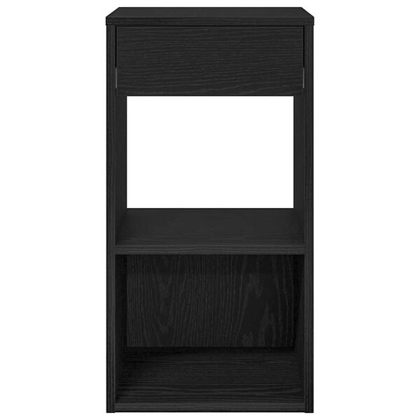 vidaXL Mesas de cabeceira com gaveta 2 pcs 35x34x66,5cm carvalho preto