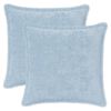vidaXL Capa almofada 2 unid. HOUTEN Azul-Claro 35 x 35 cm