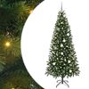 vidaXL &Aacute;rvore de Natal Artificial com 300 LEDs Verde 210 cm PE e PVC