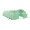 vidaXL Estufa com estrutura de a&ccedil;o 40 m&sup2; 10x4x2 m verde