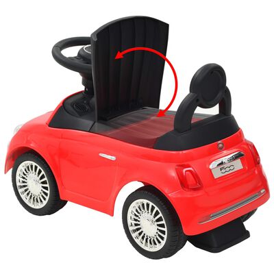 vidaXL Carro de passeio Fiat 500 vermelho
