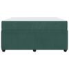 vidaXL Estrutura da Cama com colch&atilde;o Verde Escuro 140 x 200 cm tecido
