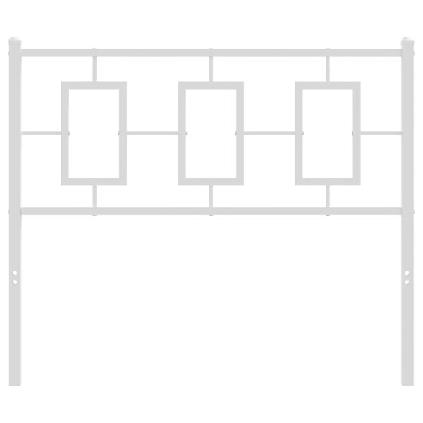 vidaXL Cabeceira de cama 100 cm metal branco