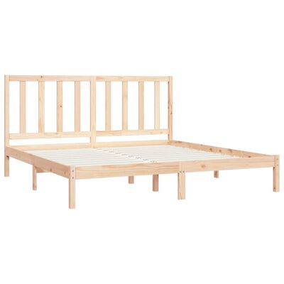 vidaXL Estrutura de cama 200x200 cm madeira de pinho maciça