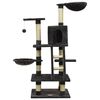 vidaXL &Aacute;rvore p/ gatos c/ postes arranhadores sisal 122cm cinza-escuro