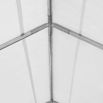 vidaXL Tenda de armazenamento PVC 550 g/m² 4x6 m branco