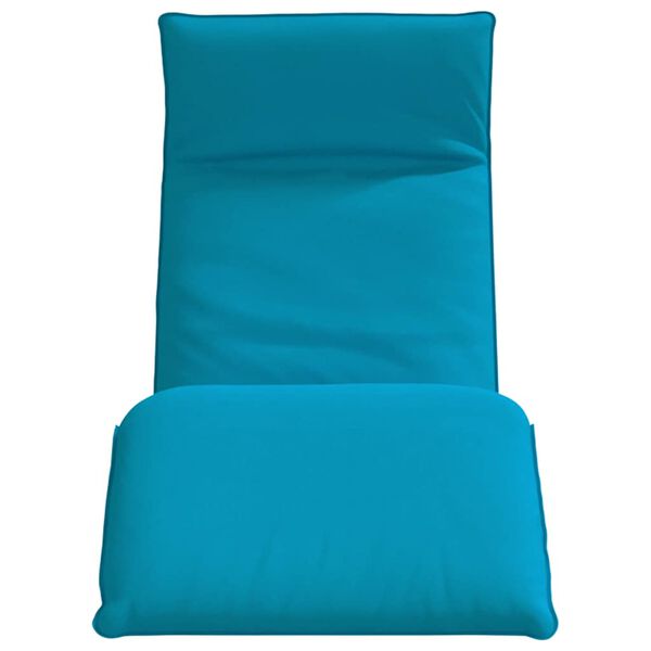 vidaXL Espregui&ccedil;adeira dobr&aacute;vel 175x54x8,5 cm tecido Oxford azul-claro