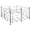 Curral/recinto para ovelhas c/ 4 painéis aço galvanizado 137x137x92 cm