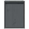 vidaXL Armários de parede 2 pcs 30x30x40 cm pinho maciço cinza