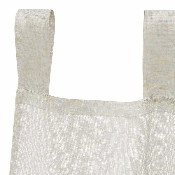 vidaXL Cortina de Voile 2 pcs Creme 175 x 140 cm Poli&eacute;ster