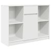 vidaXL Aparador c/ gaveta 101x35x76 cm derivados de madeira branco