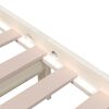 vidaXL Estrutura de cama 90x200 cm madeira maci&ccedil;a branco