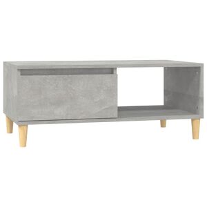 vidaXL Mesa de centro 90x50x36,5 cm derivados madeira cinzento cimento
