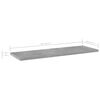 vidaXL Prateleiras para estante 8 pcs 60x20x1,5cm contraplacado cinza