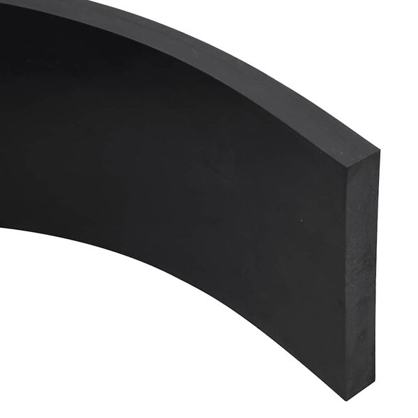 vidaXL Borda de borracha para limpa-neves 250x15x2 cm preto