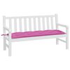 vidaXL Almofad&atilde;o p/ banco de jardim 150x50x7 cm tecido oxford rosa