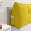 vidaXL Travesseiro para Costas Amarelo 100 x 24 x 50 cm Veludo