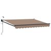vidaXL Toldo Retr&aacute;til El&eacute;trico Cinzento-acastanhado