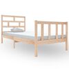 vidaXL Estrutura de cama solteiro 90x190 cm pinho maciço