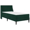 vidaXL Estrutura de cama com colch&atilde;o Verde Escuro 80 x 200 cm Veludo