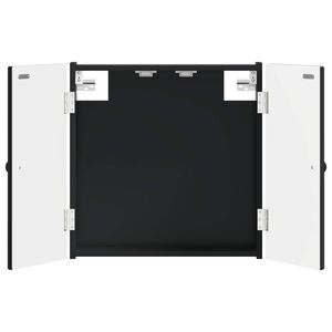 vidaXL Arm&aacute;rio para Dartboard BREDA Preto 52,5 x 10,5 x 53,5 cm