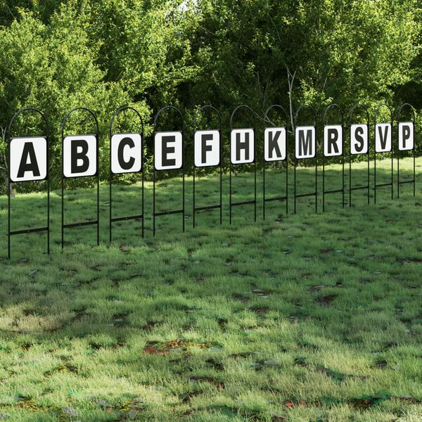 vidaXL Marcadores de adestramento 12 pcs aço