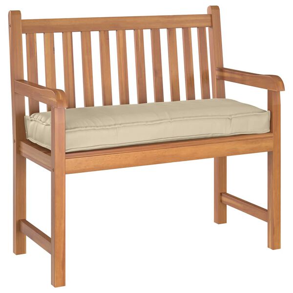 vidaXL Almofada Bege 100 x 40 x 8 cm Tecido Oxford