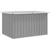 vidaXL Caixa de arruma&ccedil;&atilde;o para jardim 149x99x93 cm cinzento