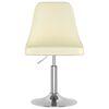 vidaXL Cadeiras de jantar girat&oacute;rias 2 pcs tecido cor creme