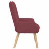 vidaXL poltrona Vinho Vermelho 63 x 67 x 94 cm Tecido e contraplacado