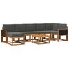 vidaXL Conjunto de Sof&aacute;s para Exterior 8 unid. Natural e Antracite