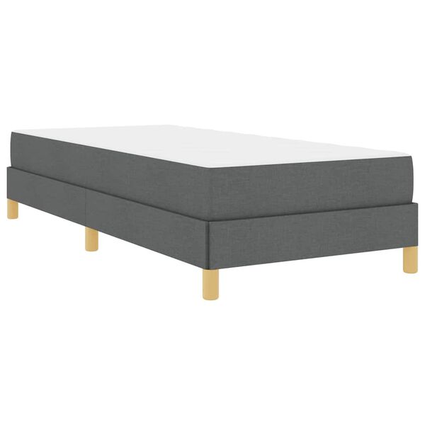 vidaXL Cama Box Cinza Escuro 80 x 200 cm tecido