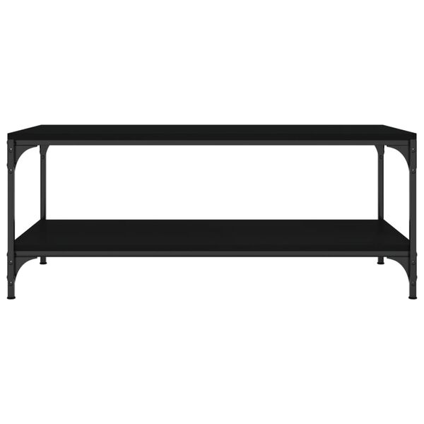 vidaXL Mesa de centro 100x50x40 cm derivados de madeira preto