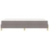 vidaXL Cama Box com colch&atilde;o Cinzento-acastanhado 120 x 200 cm tecido