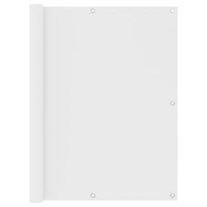 vidaXL Tela de varanda 120x300 cm tecido Oxford branco
