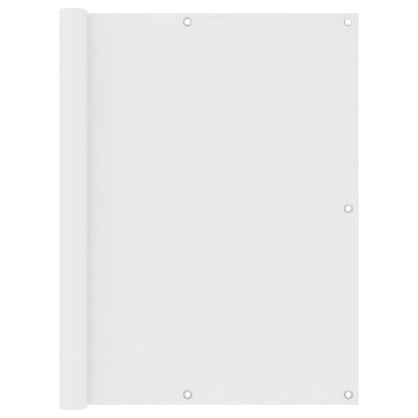 vidaXL Tela de varanda 120x300 cm tecido Oxford branco