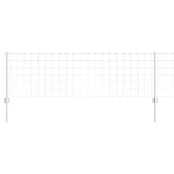 vidaXL Cerca com Poste Prateado 0,6 x 10 m A&ccedil;o